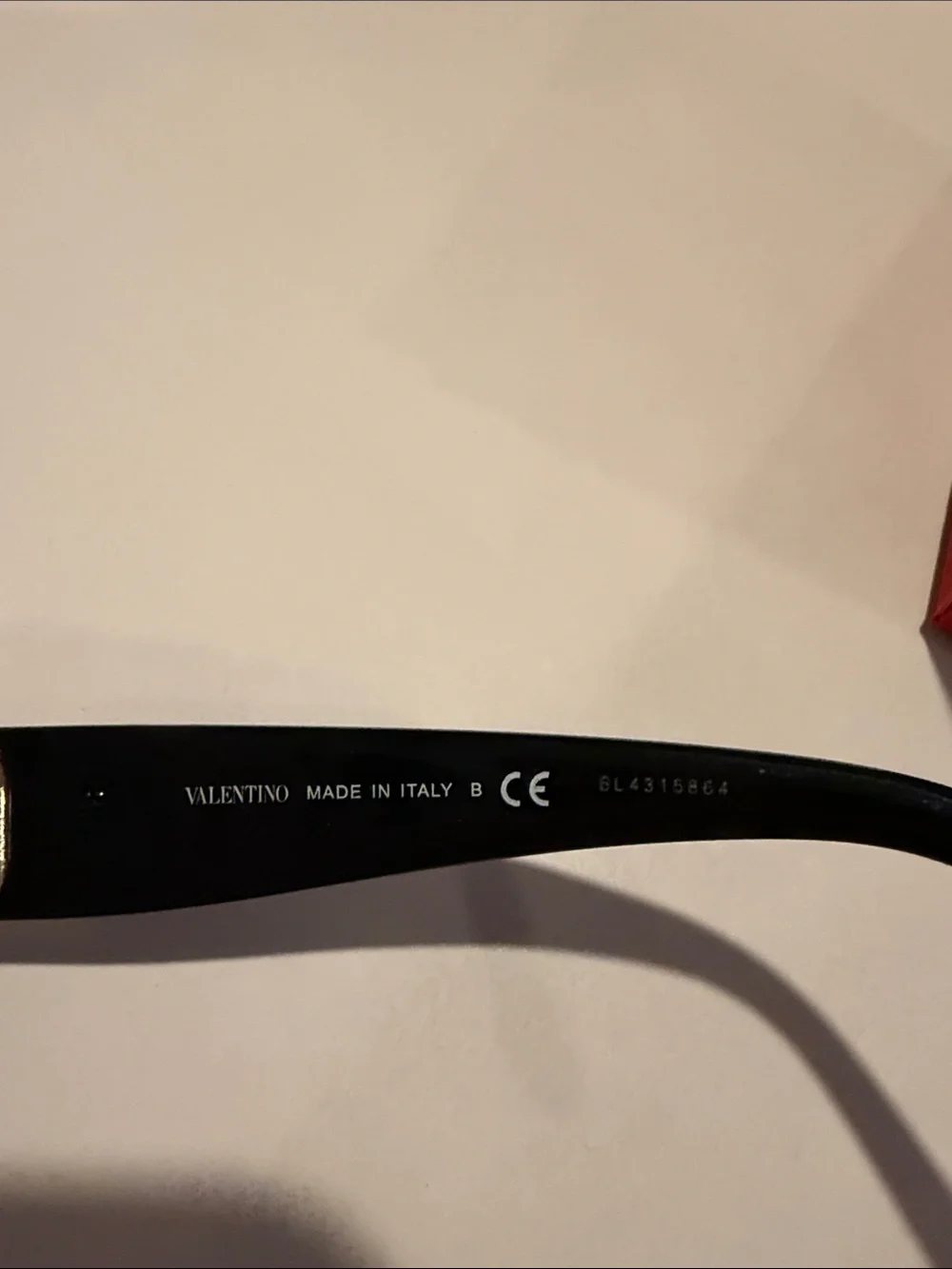 Valentino Black Oversized Square Sunglasses with Dark Lenses